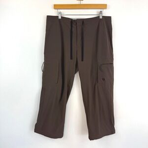 Mountain Hardwear Cargo Capri Pants Chocolate Brown Hiking Gorpcore Outdoor 12